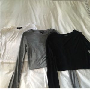3 TopShop Crop tops